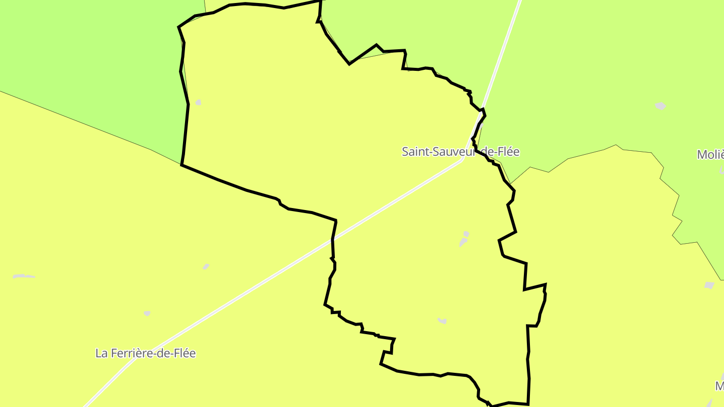 Carte des prix de l'immobilier Saint-Sauveur-de-Flée
