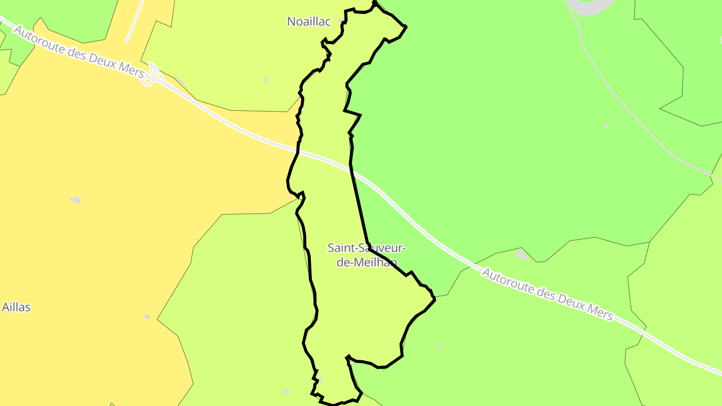 Carte des prix de l'immobilier Saint-Sauveur-de-Meilhan