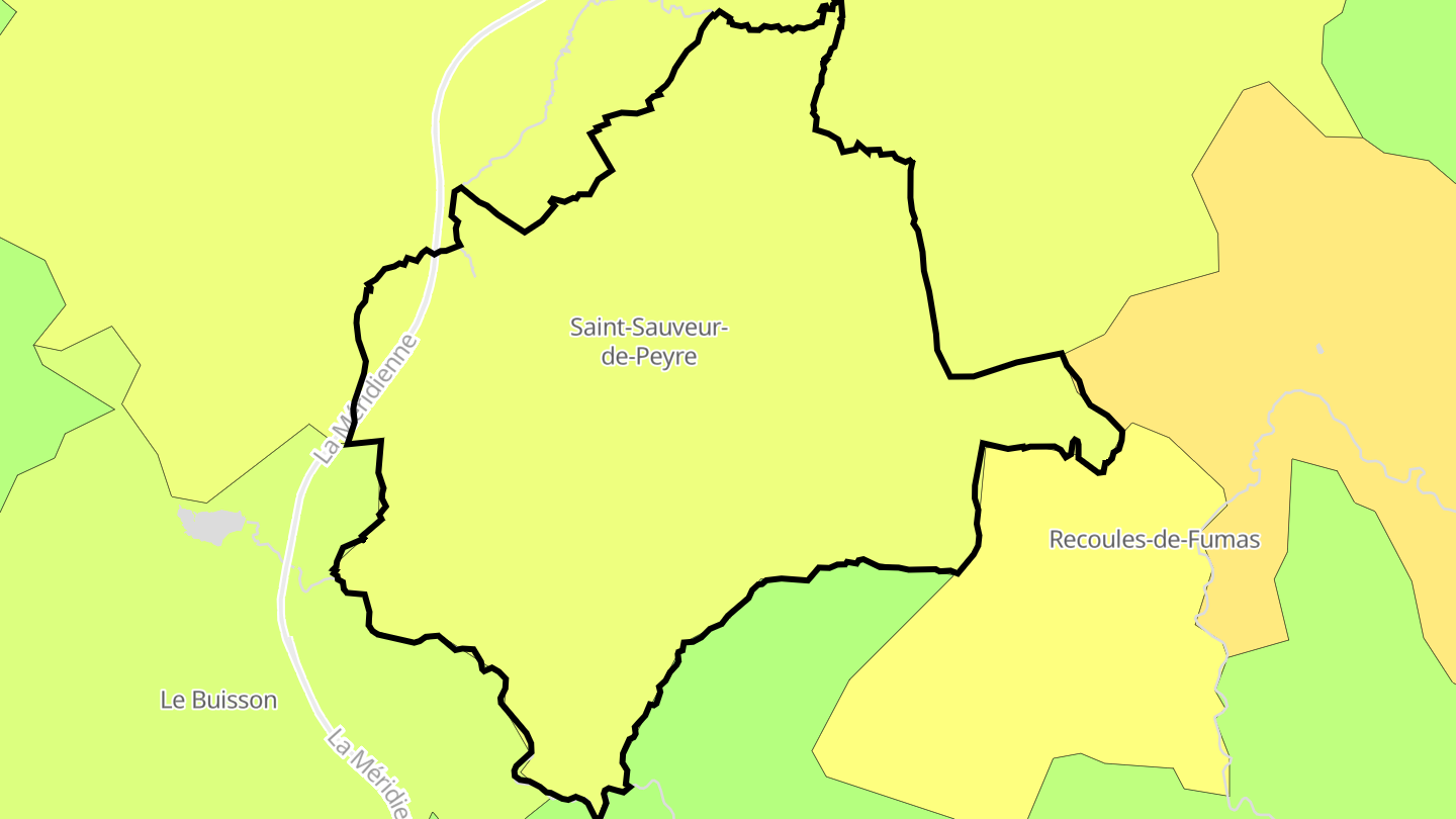 Carte des prix de l'immobilier Saint-Sauveur-de-Peyre