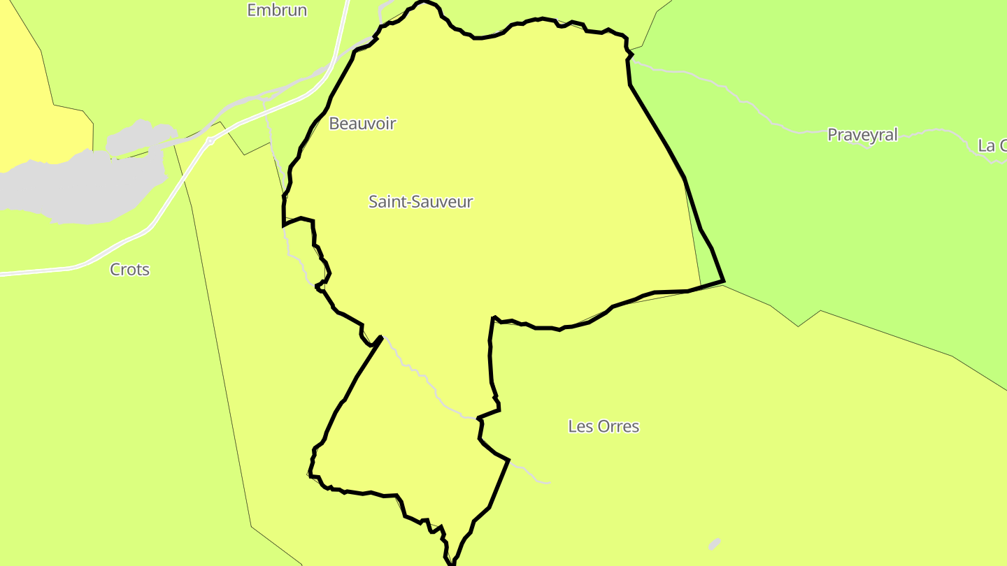 Carte des prix de l'immobilier Saint-Sauveur