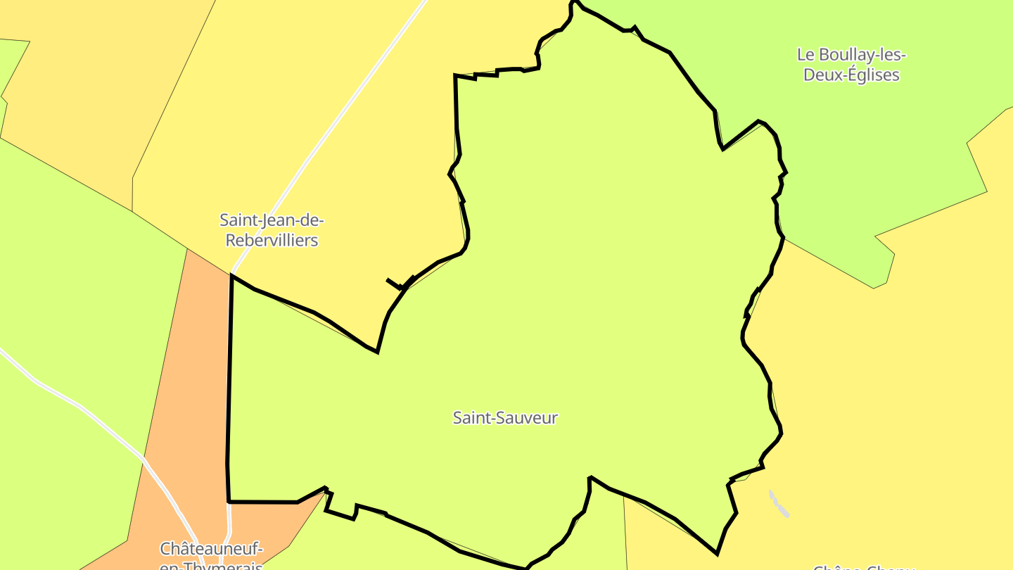 Carte des prix de l'immobilier Saint-Sauveur-Marville