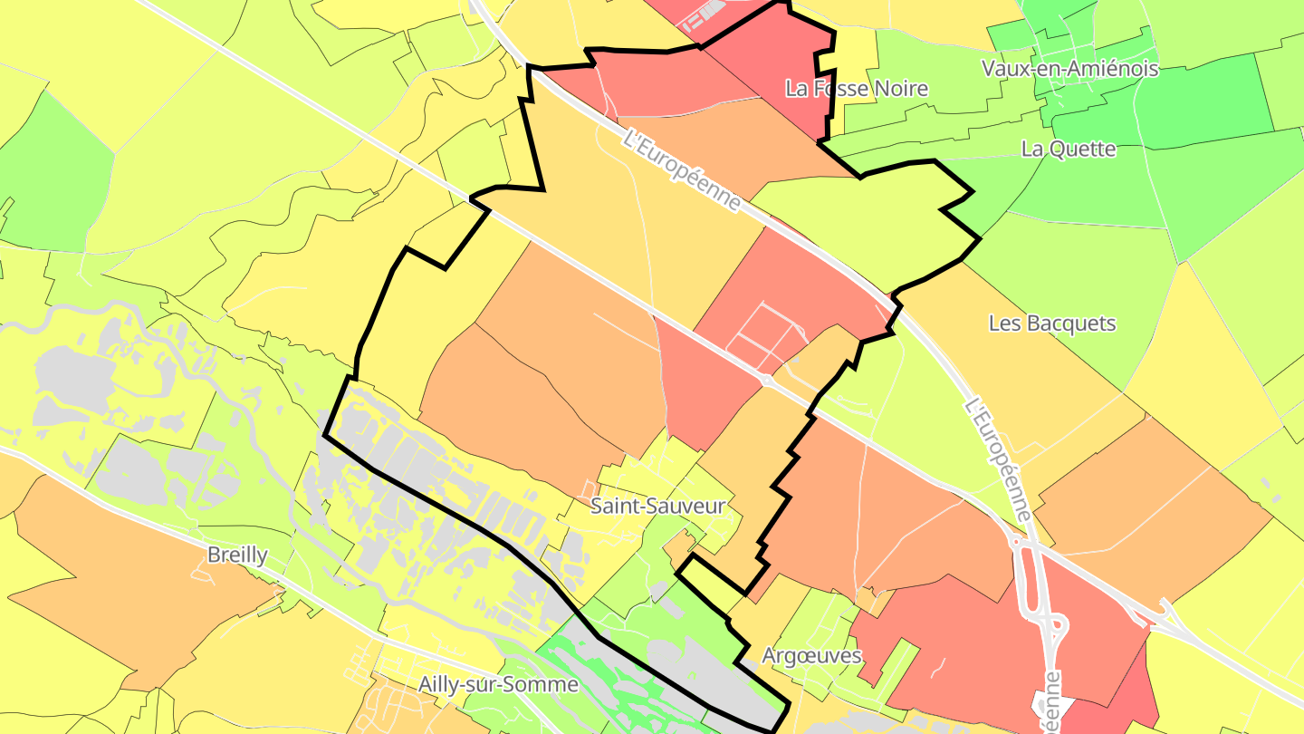 Carte des prix de l'immobilier Saint-Sauveur
