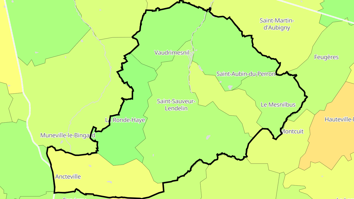 Carte des prix de l'immobilier Saint-Sauveur-Villages