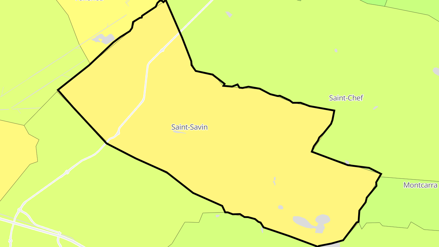 Carte des prix de l'immobilier Saint-Savin