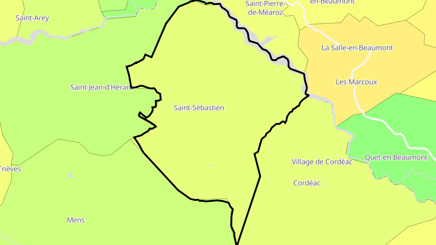Carte des prix de l'immobilier Saint-Sébastien