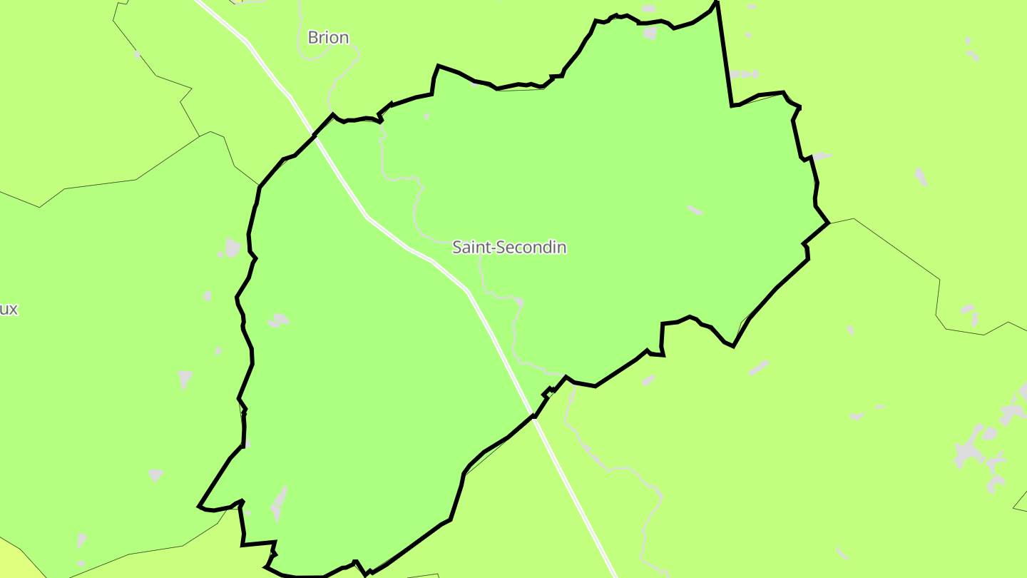 Carte des prix de l'immobilier Saint-Secondin
