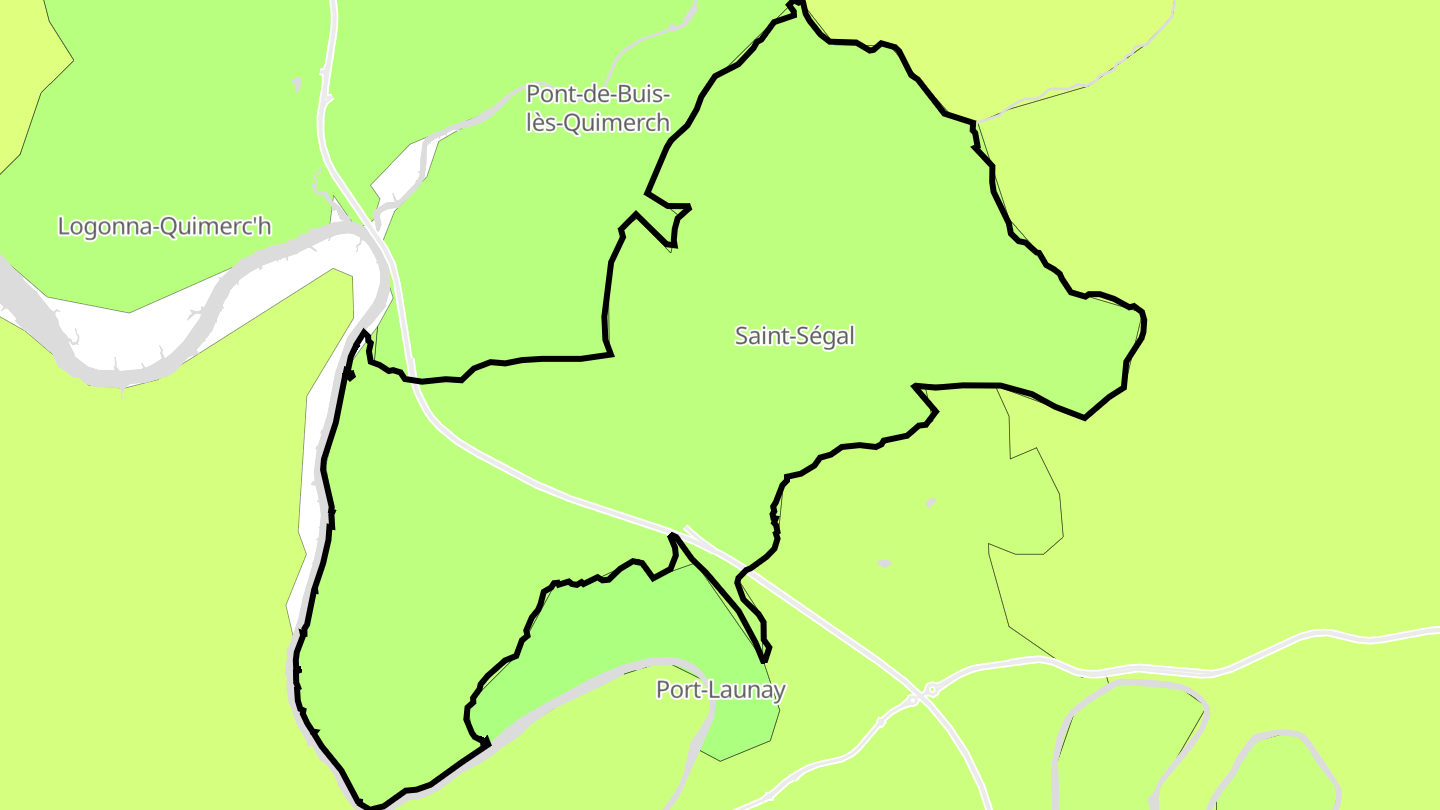 Carte des prix de l'immobilier Saint-Ségal