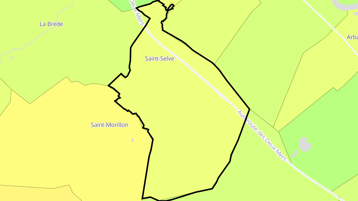 Carte des prix de l'immobilier Saint-Selve