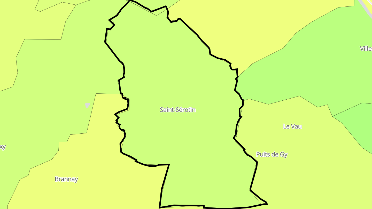 Carte des prix de l'immobilier Saint-Sérotin