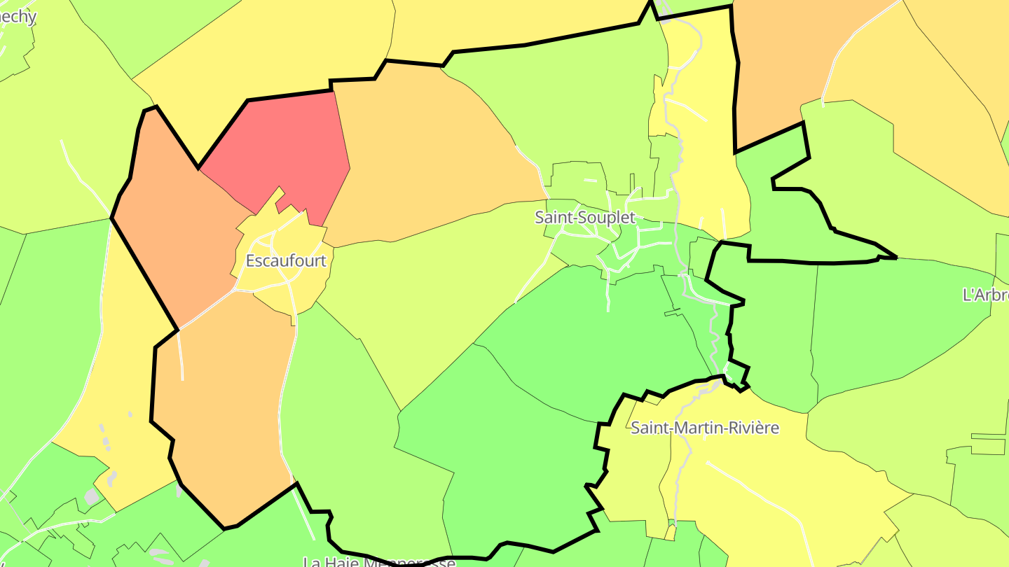 Carte des prix de l'immobilier Saint-Souplet