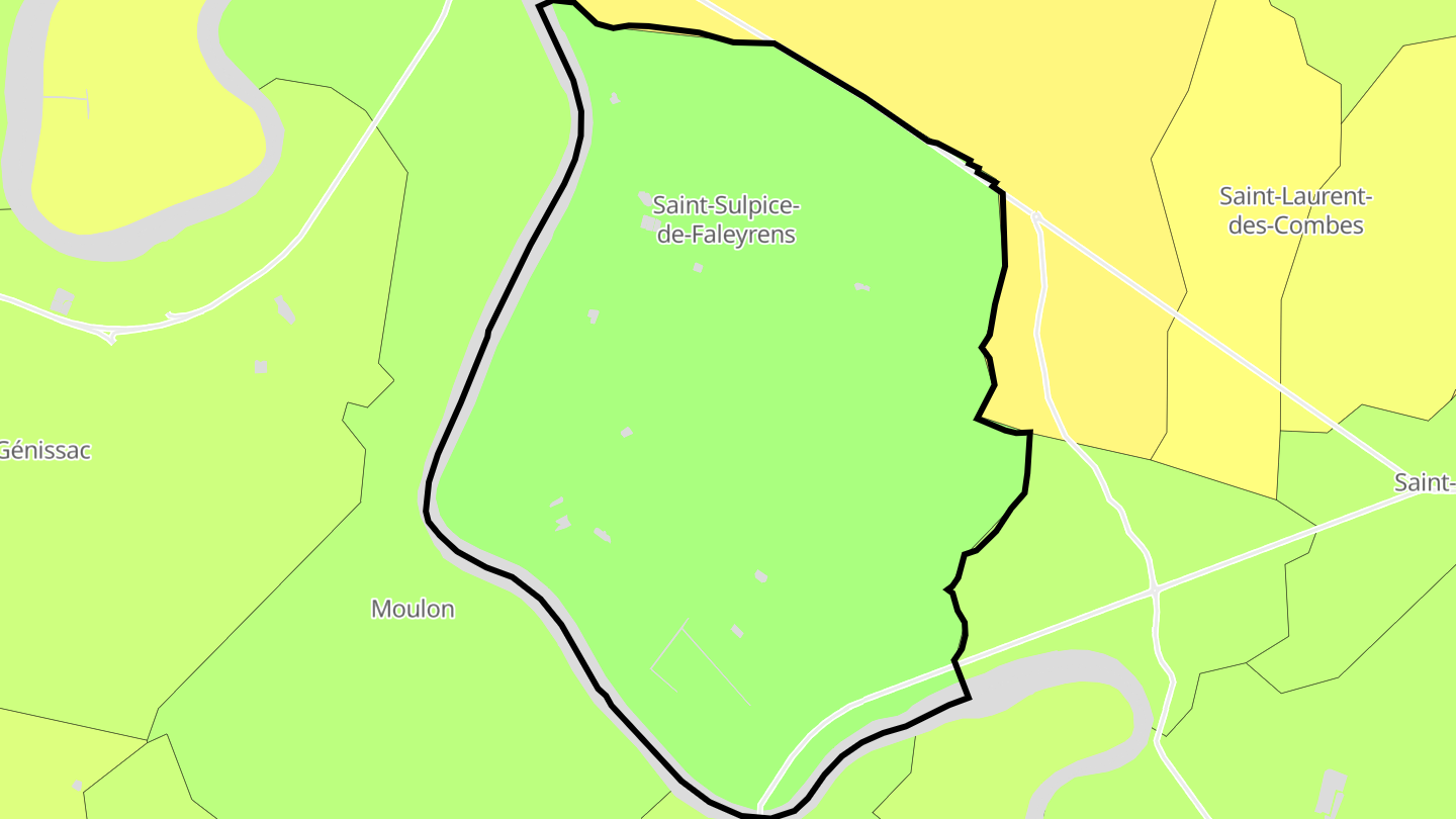 Carte des prix de l'immobilier Saint-Sulpice-de-Faleyrens
