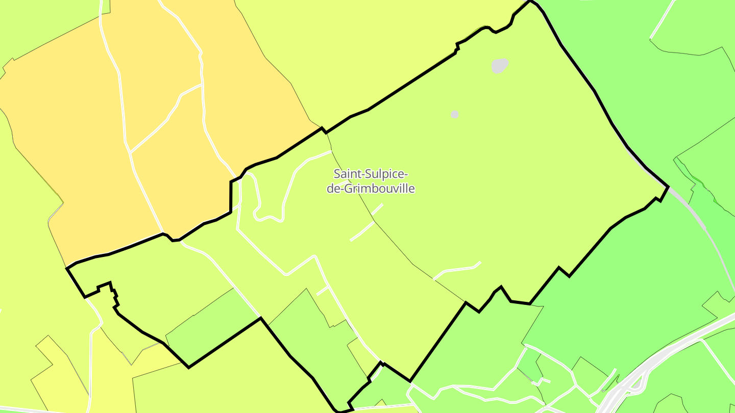 Carte des prix de l'immobilier Saint-Sulpice-de-Grimbouville