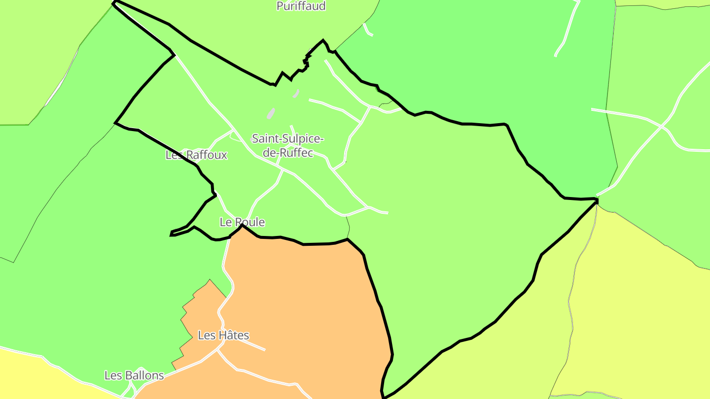 Carte des prix de l'immobilier Saint-Sulpice-de-Ruffec