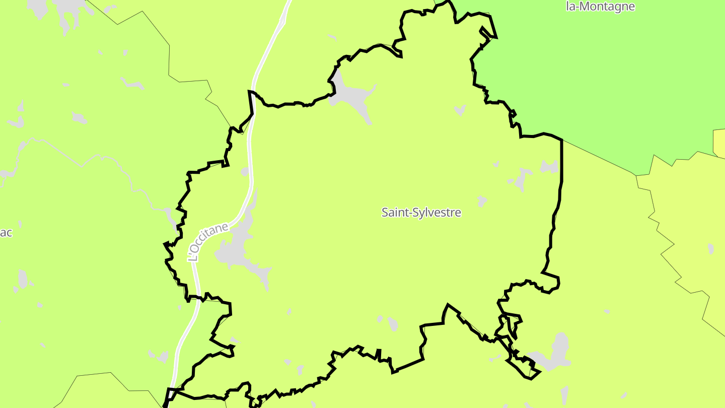 Carte des prix de l'immobilier Saint-Sylvestre