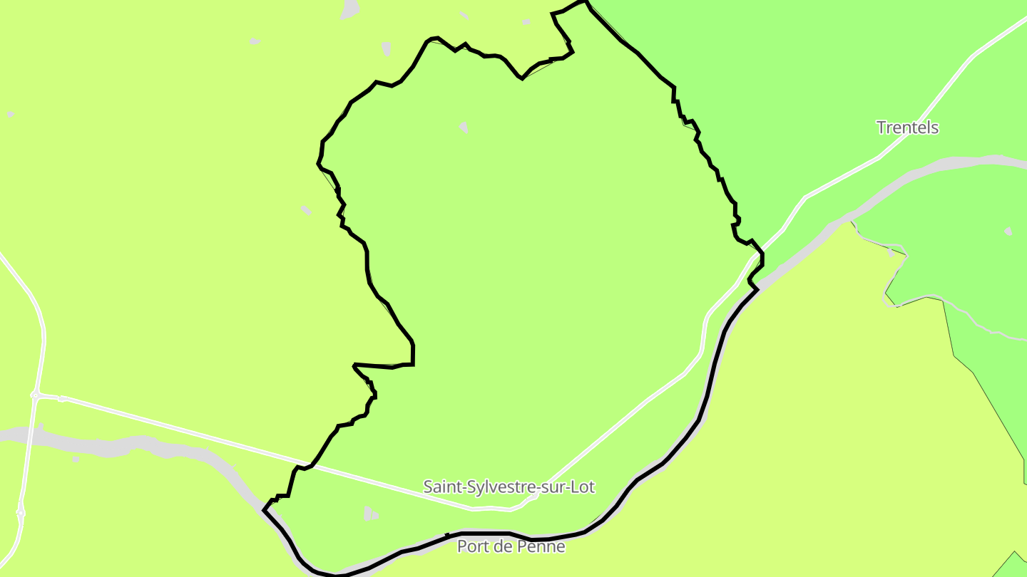 Carte des prix de l'immobilier Saint-Sylvestre-sur-Lot