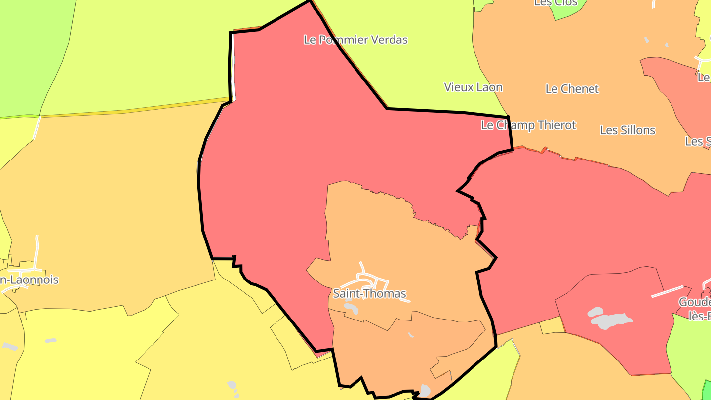 Carte des prix de l'immobilier Saint-Thomas