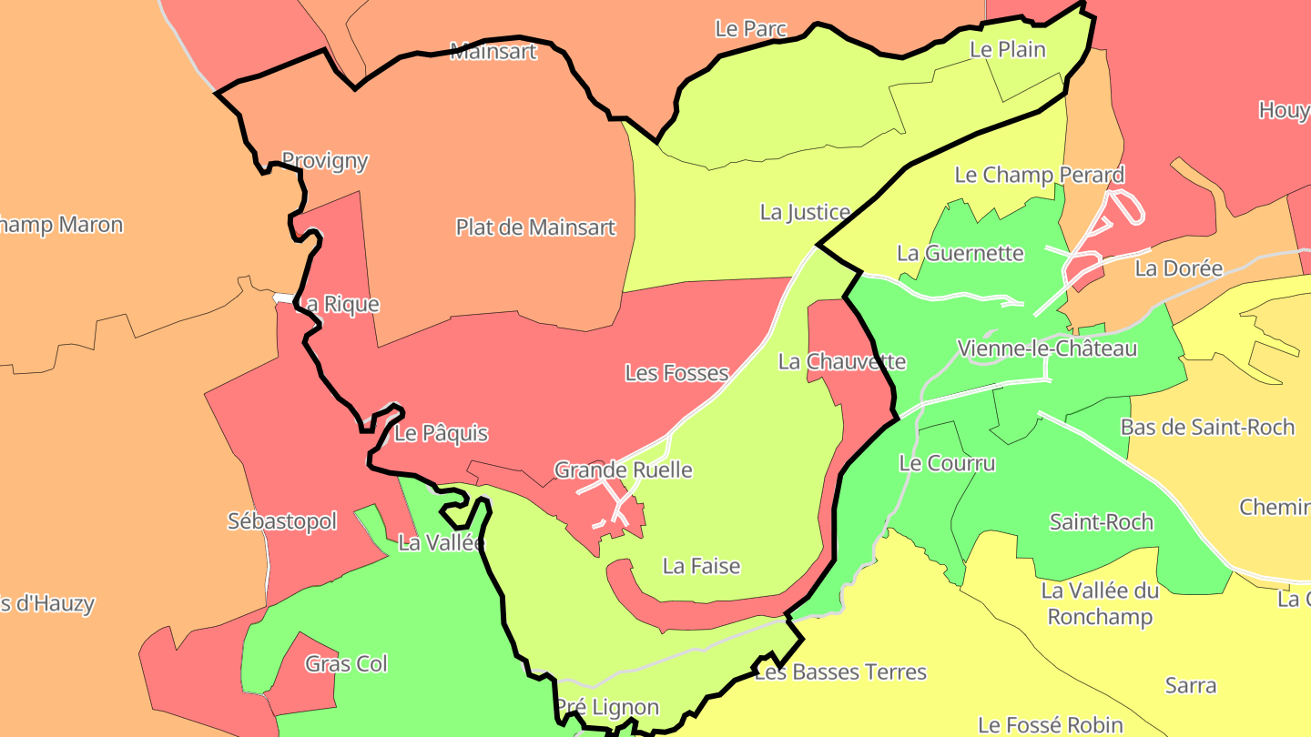 Carte des prix de l'immobilier Saint-Thomas-en-Argonne