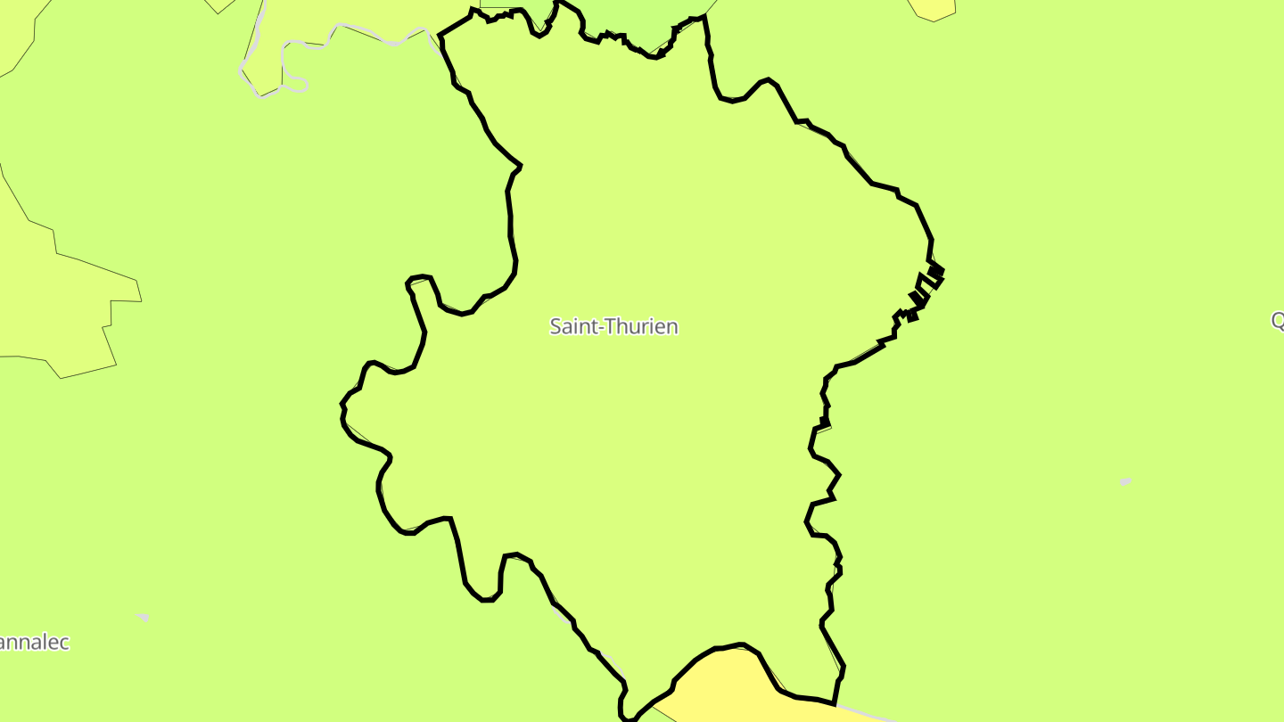 Carte des prix de l'immobilier Saint-Thurien