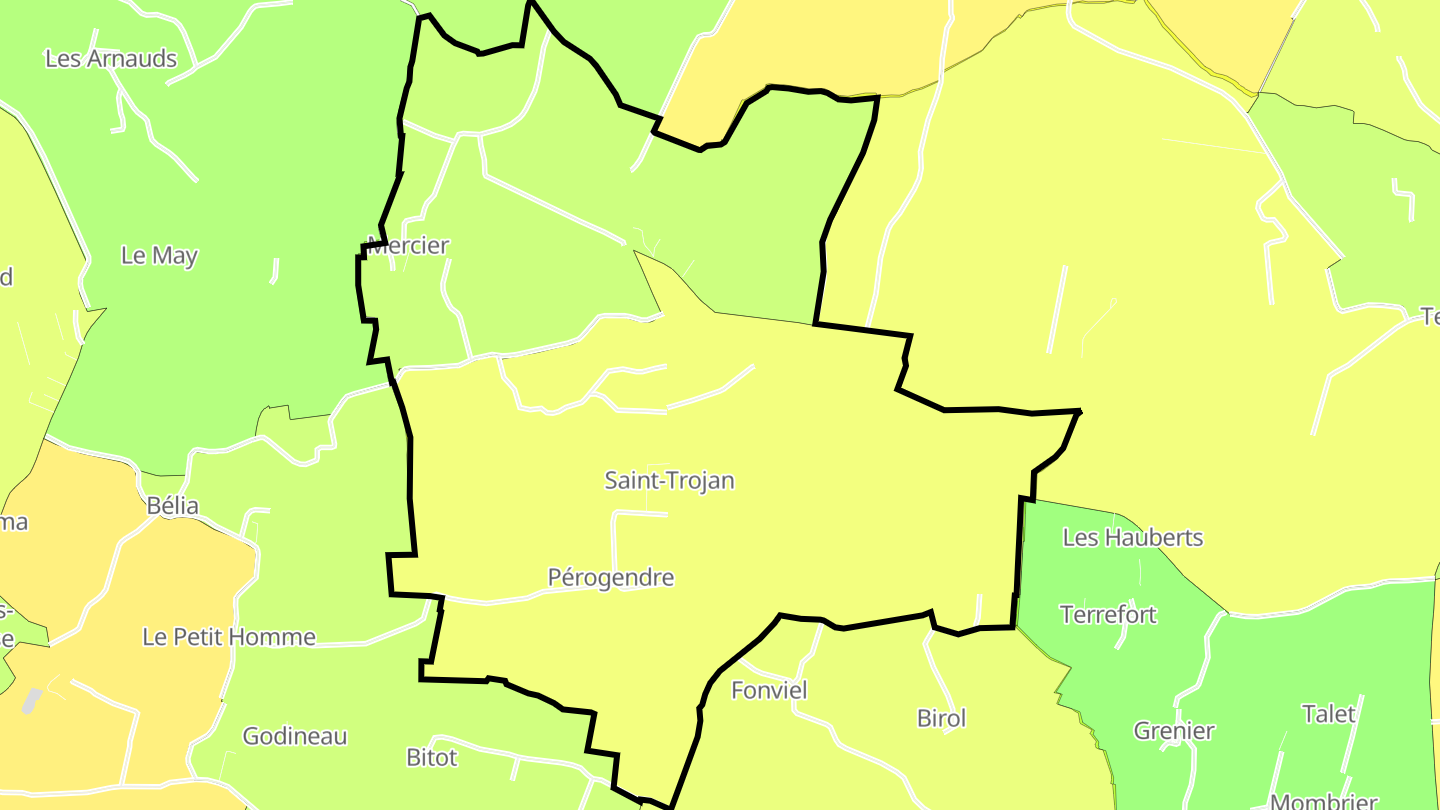 Carte des prix de l'immobilier Saint-Trojan