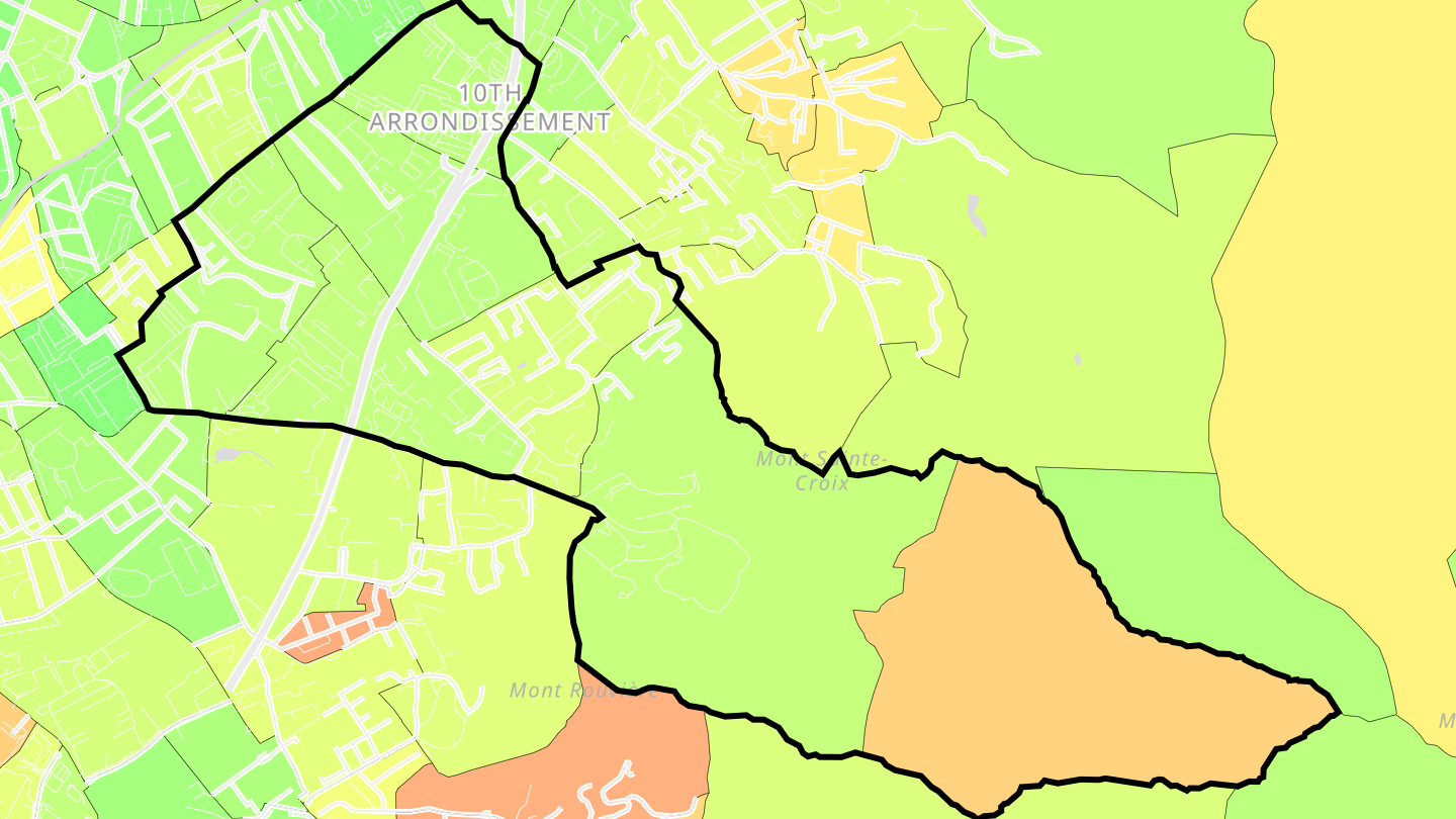 Carte des prix de l'immobilier Saint-Tronc