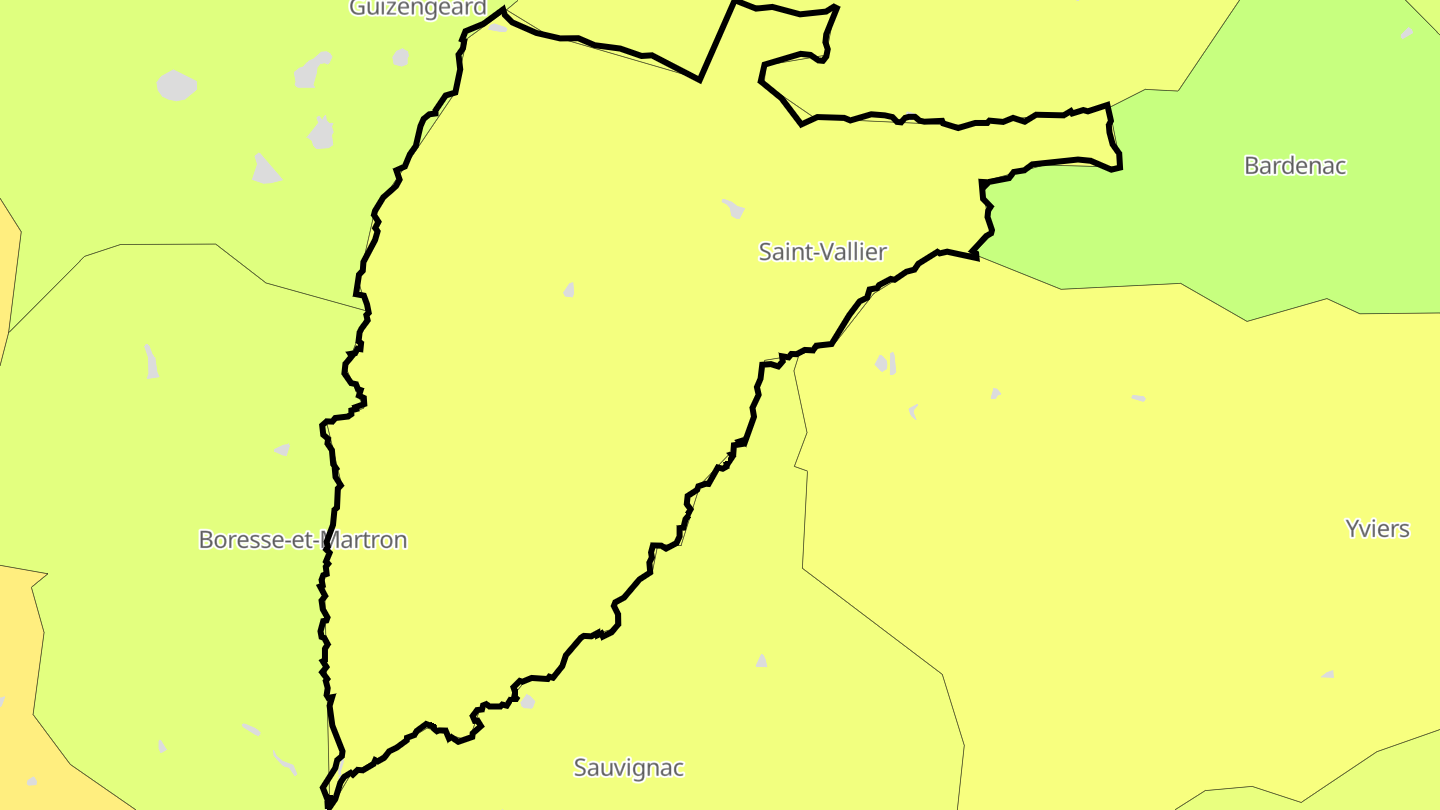 Carte des prix de l'immobilier Saint-Vallier