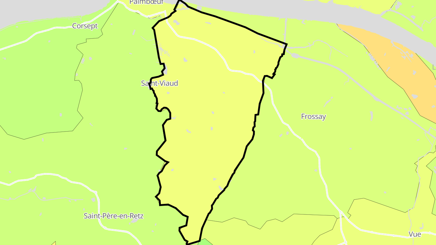 Carte des prix de l'immobilier Saint-Viaud