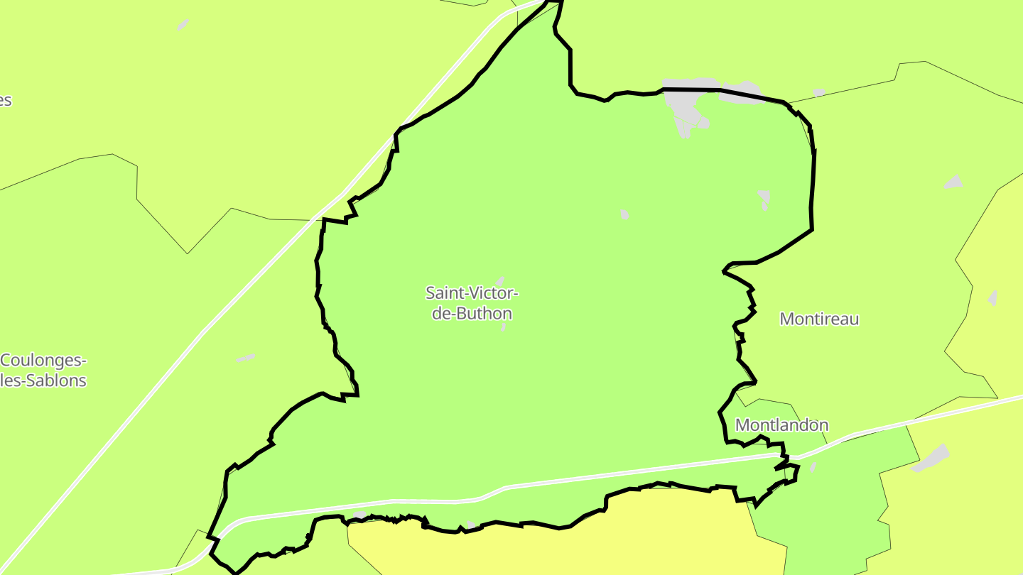 Carte des prix de l'immobilier Saint-Victor-de-Buthon
