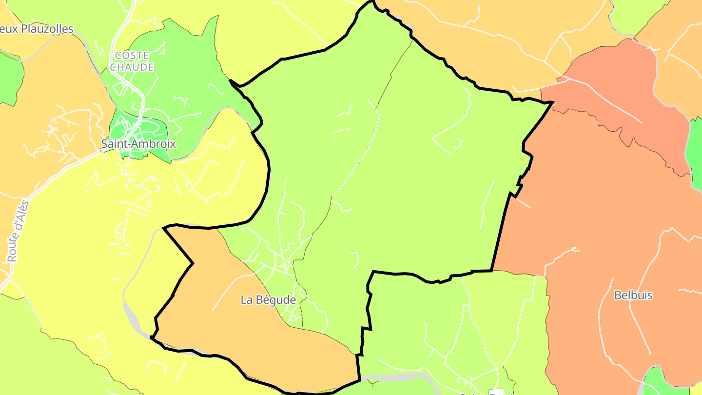 Carte des prix de l'immobilier Saint-Victor-de-Malcap
