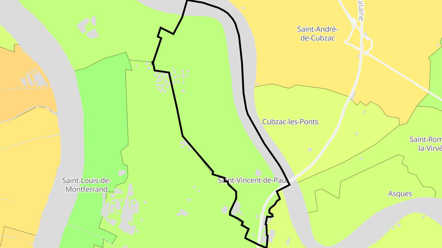 Carte des prix de l'immobilier Saint-Vincent-de-Paul