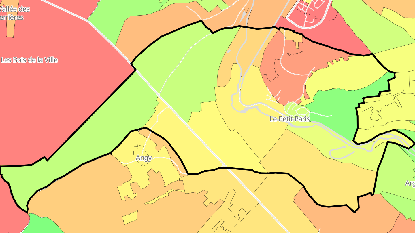 Carte des prix de l'immobilier Saint-Vinnemer