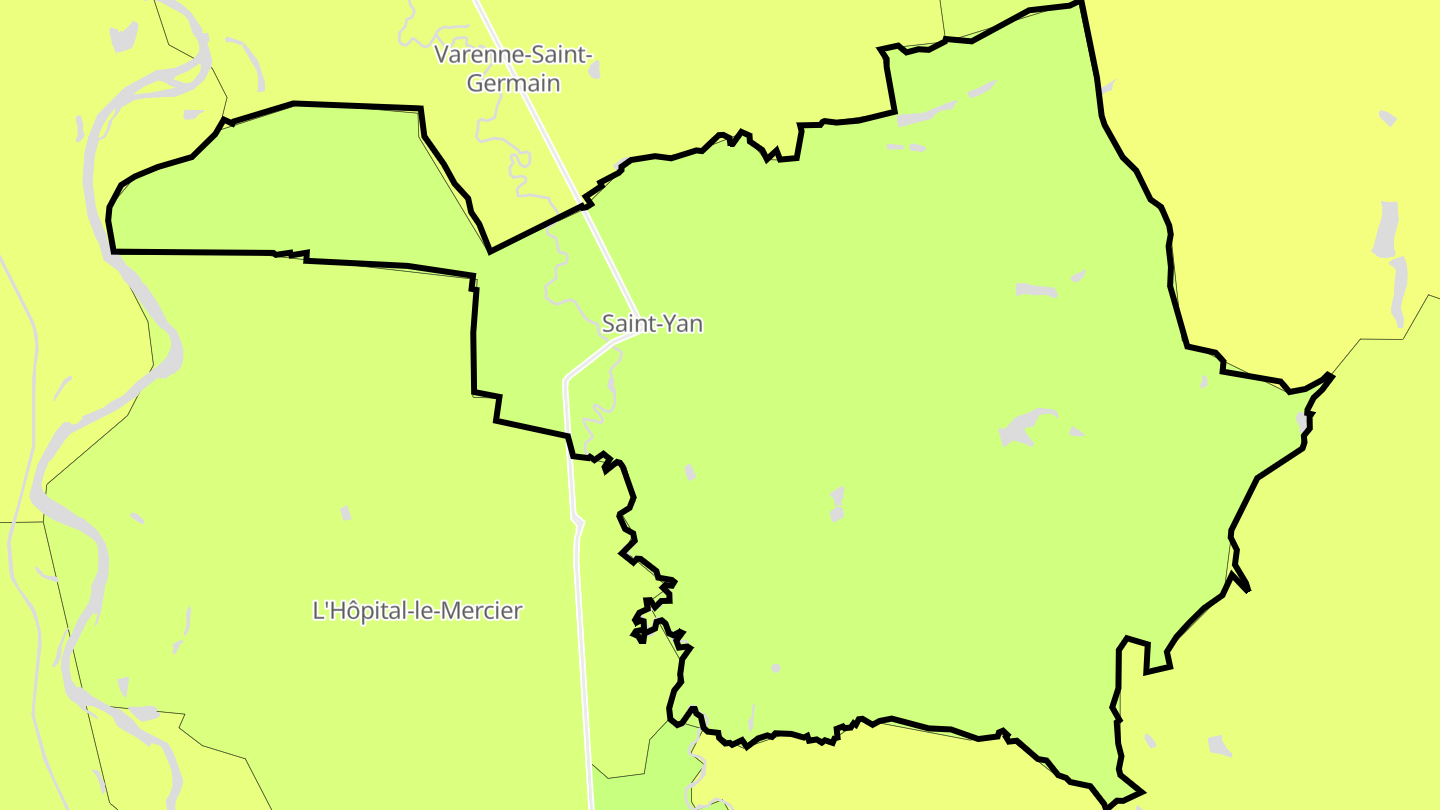 Carte des prix de l'immobilier Saint-Yan