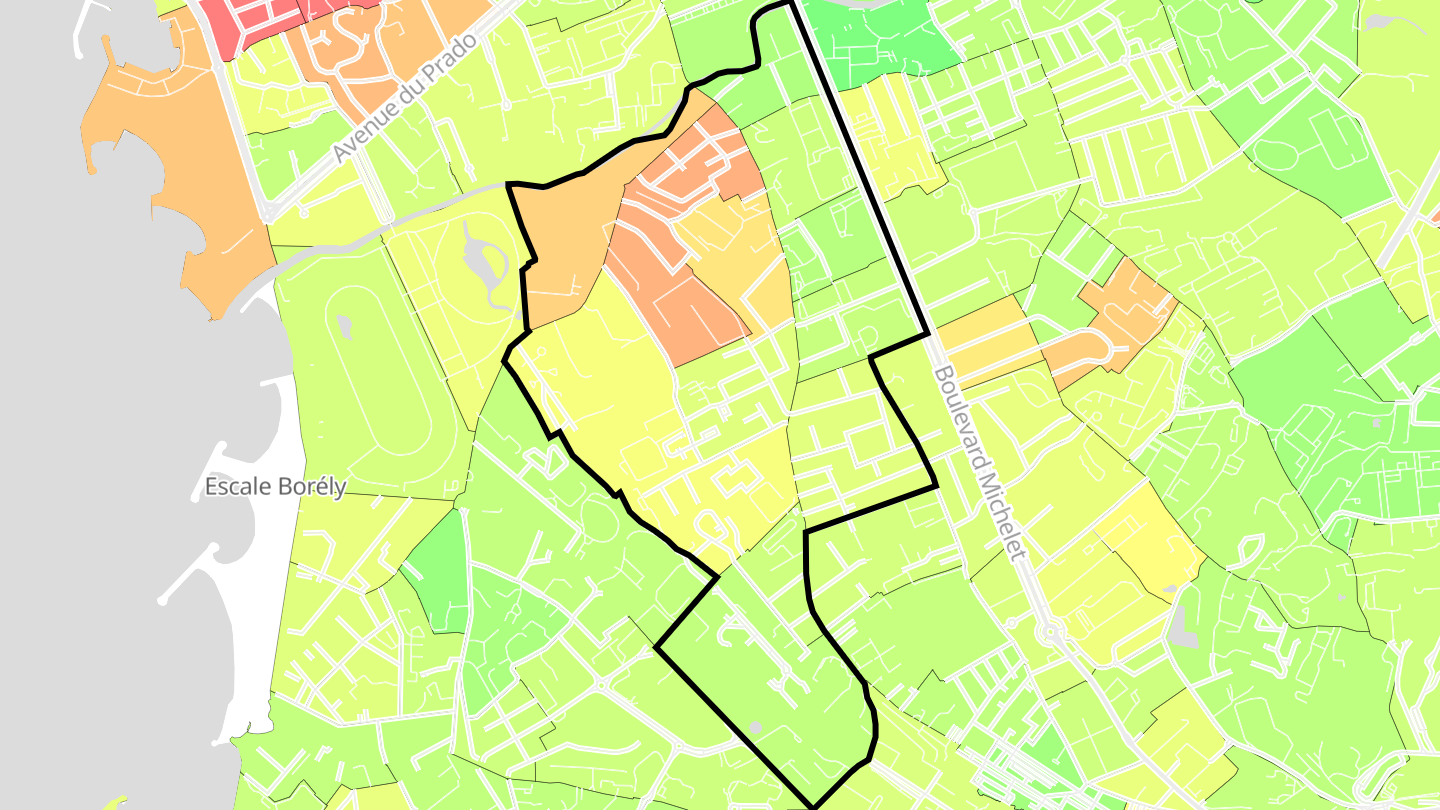 Carte des prix de l'immobilier Sainte-Anne