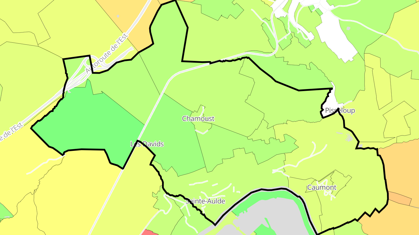 Carte des prix de l'immobilier Sainte-Aulde
