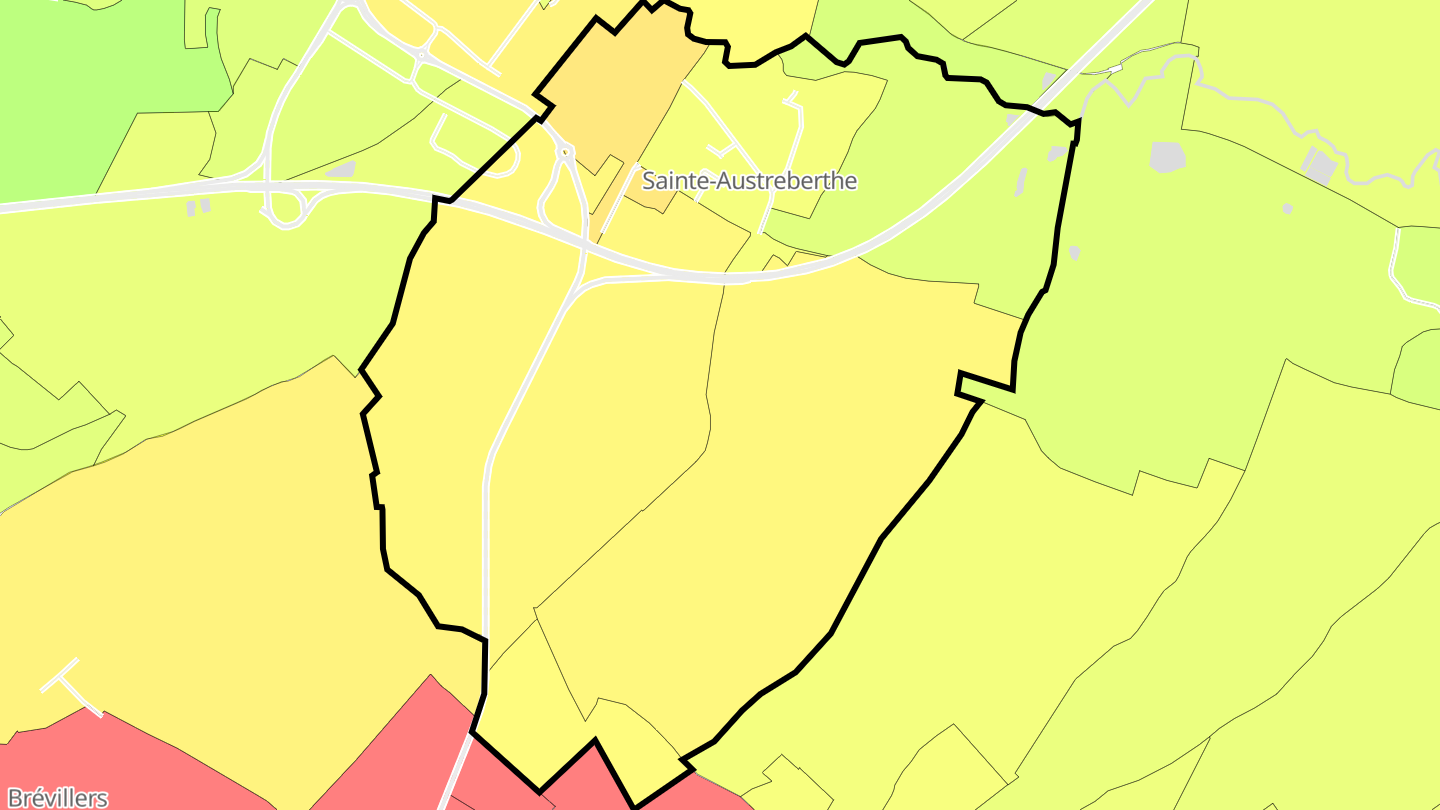 Carte des prix de l'immobilier Sainte-Austreberthe