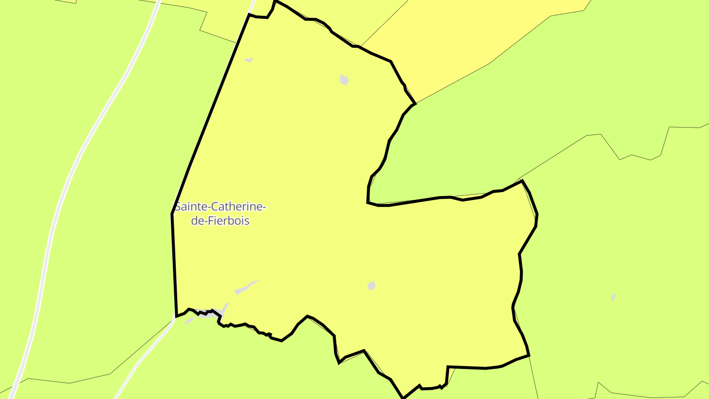 Carte des prix de l'immobilier Sainte-Catherine-de-Fierbois