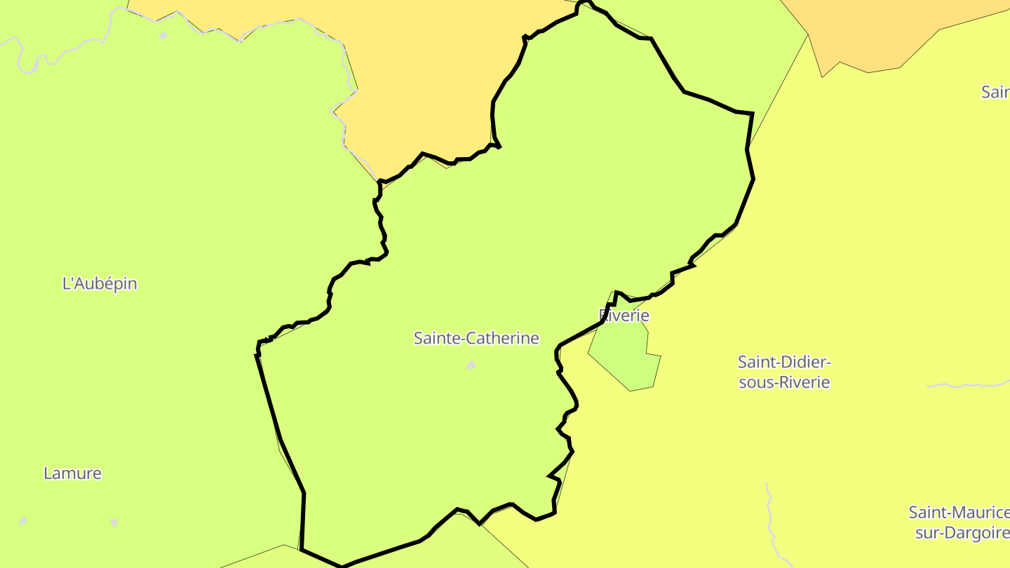 Carte des prix de l'immobilier Sainte-Catherine