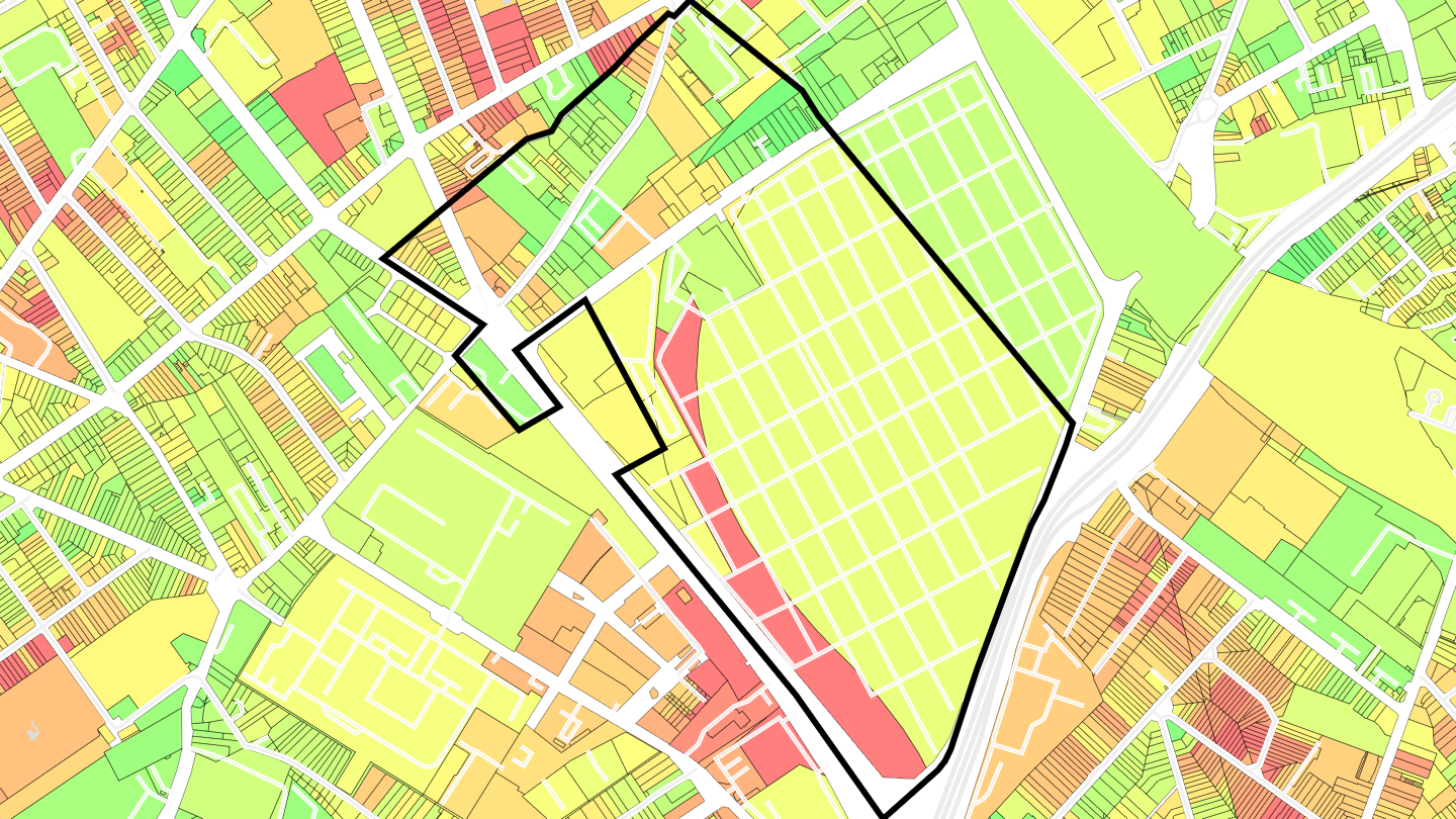 Carte des prix de l'immobilier Sainte Colette