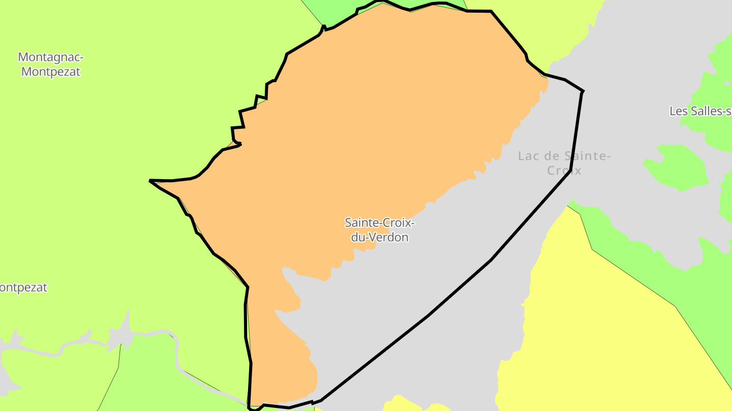 Carte des prix de l'immobilier Sainte-Croix-du-Verdon