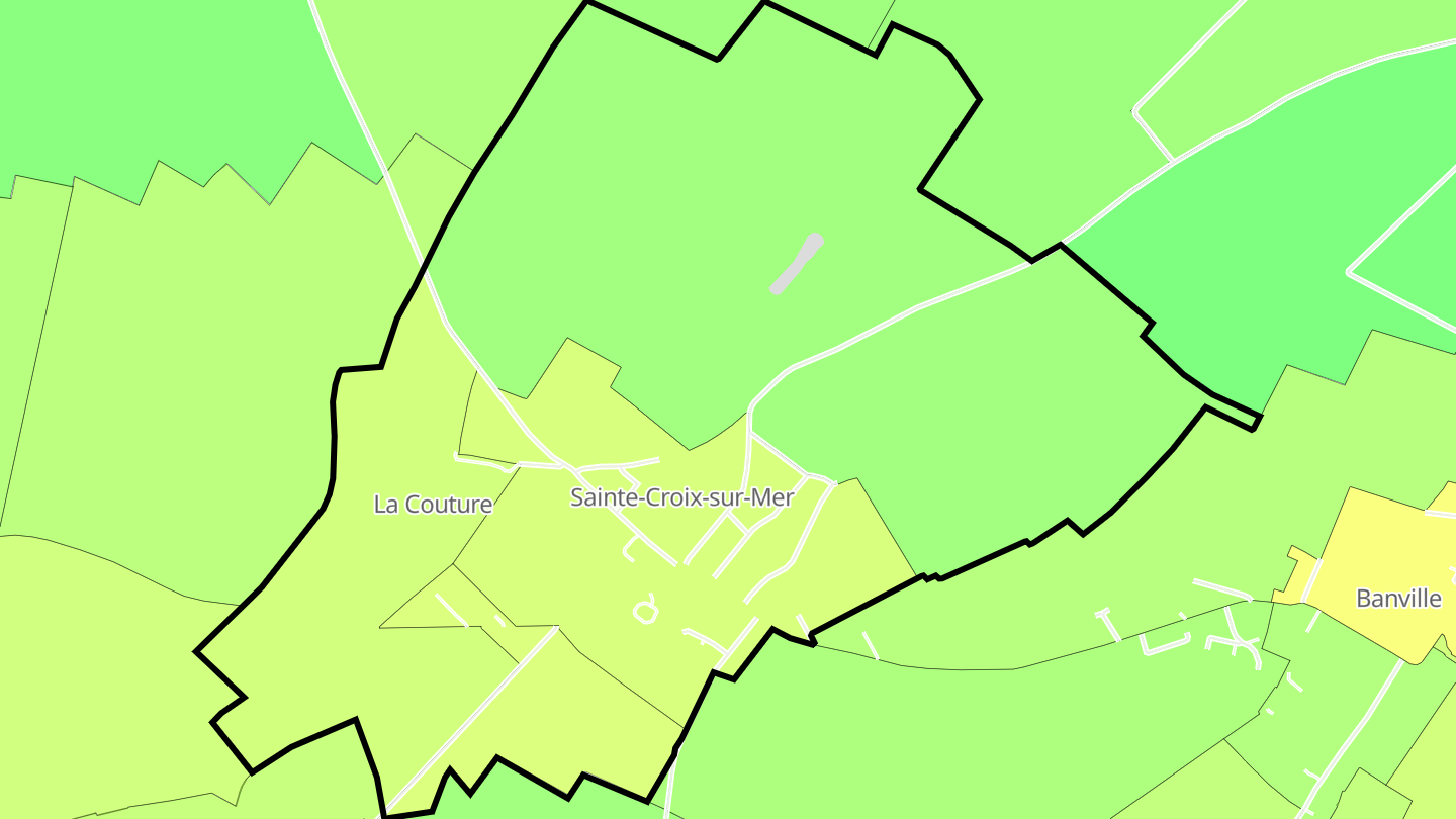 Carte des prix de l'immobilier Sainte-Croix-sur-Mer