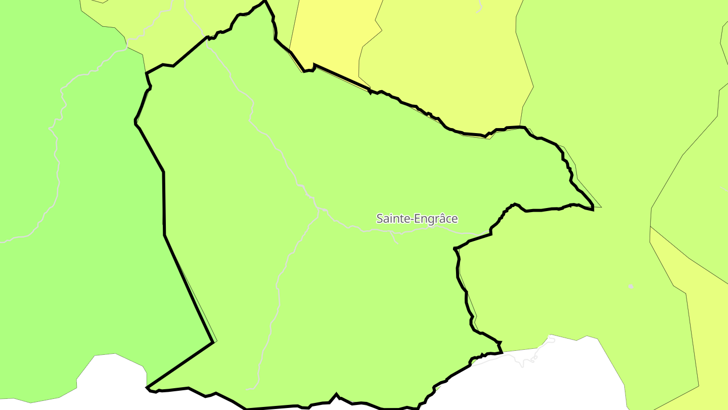 Carte des prix de l'immobilier Sainte-Engrâce