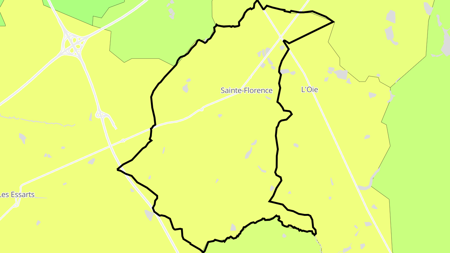 Carte des prix de l'immobilier Sainte-Florence