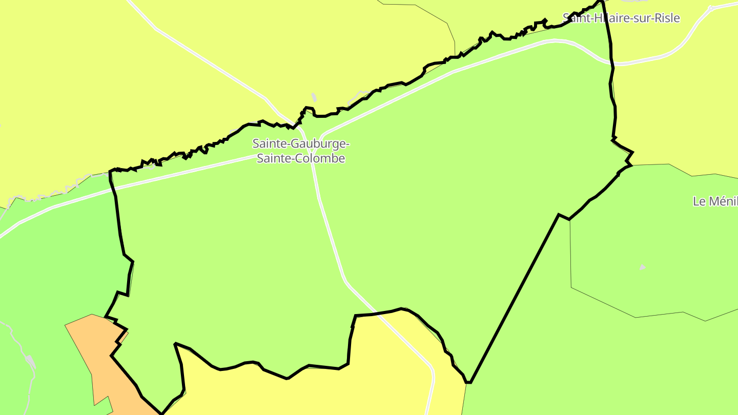 Carte des prix de l'immobilier Sainte-Gauburge-Sainte-Colombe