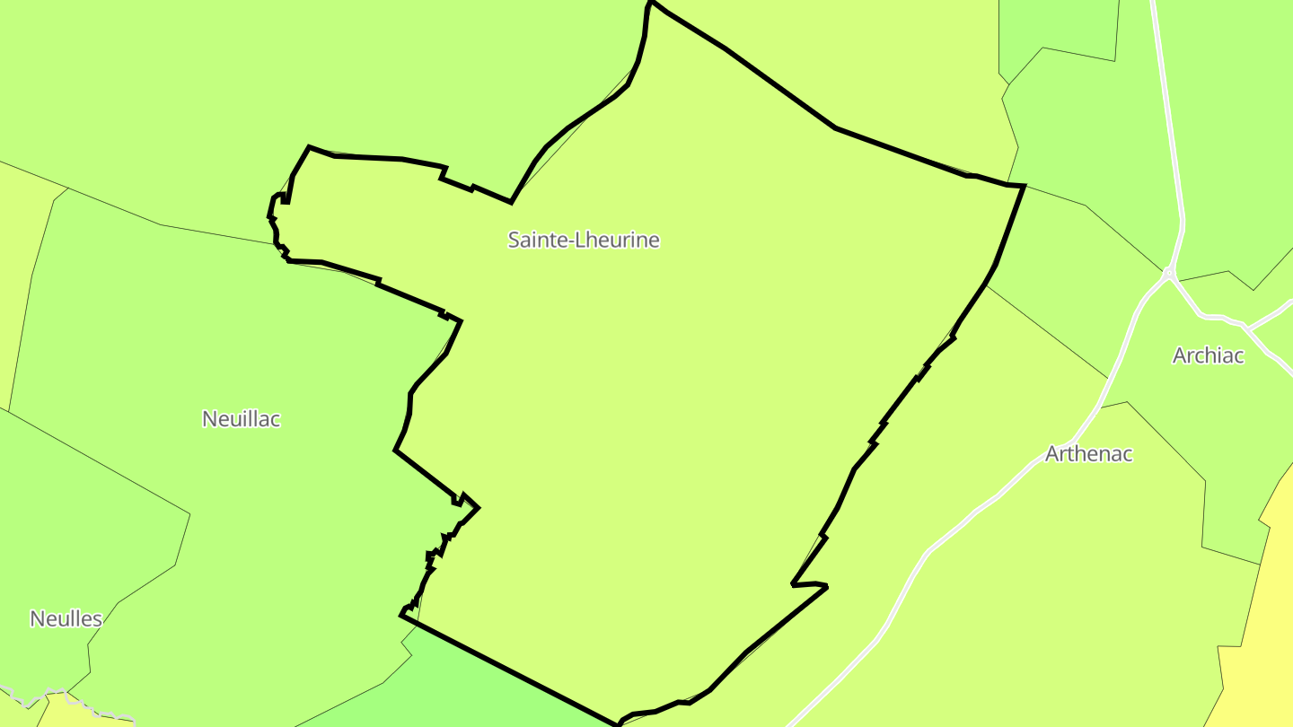 Carte des prix de l'immobilier Sainte-Lheurine