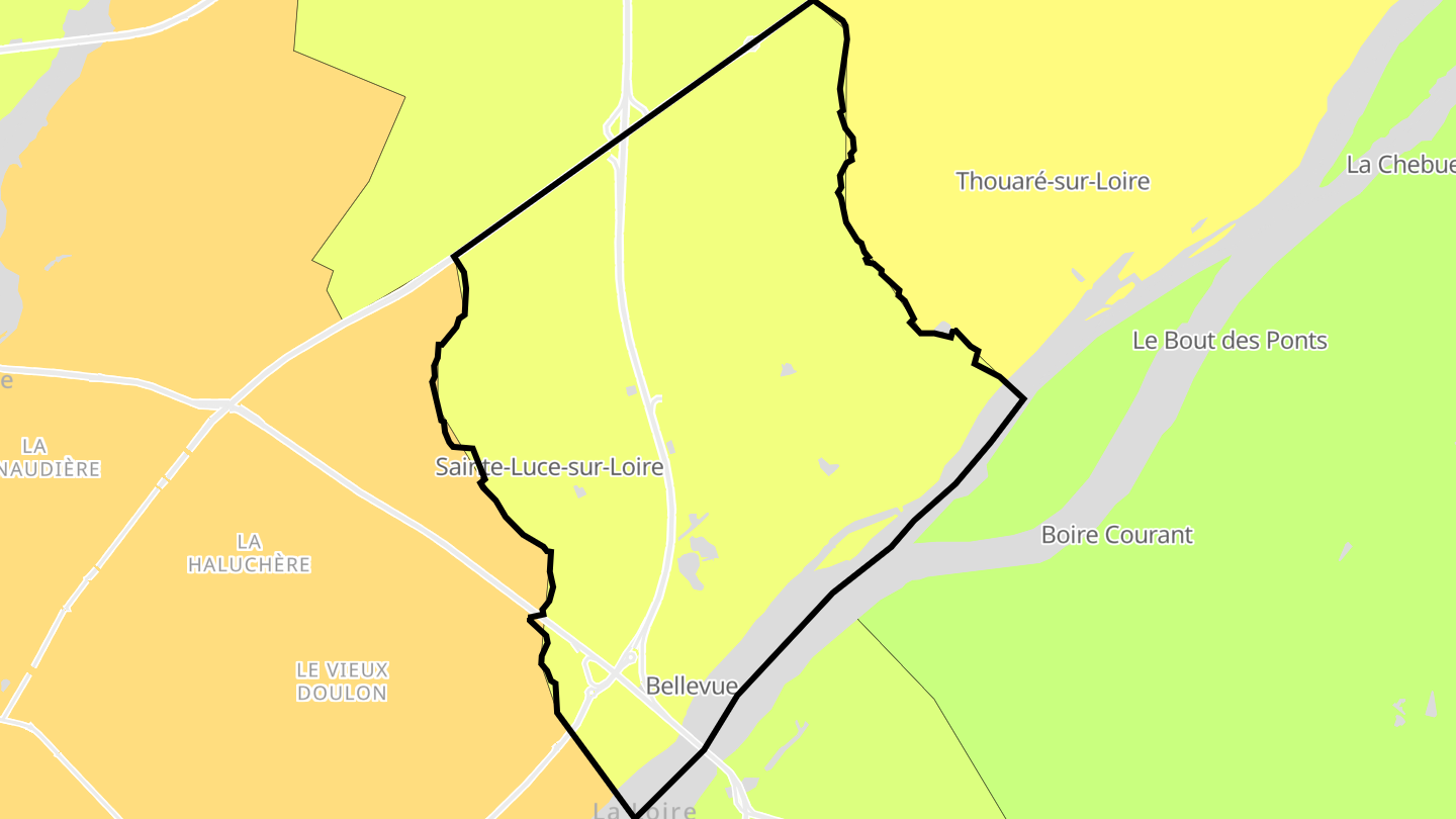 Carte des prix de l'immobilier Sainte-Luce-sur-Loire