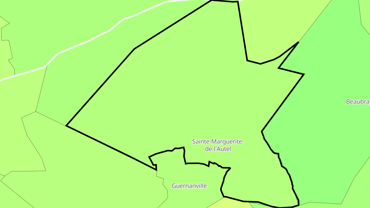 Carte des prix de l'immobilier Sainte-Marguerite-de-l'Autel