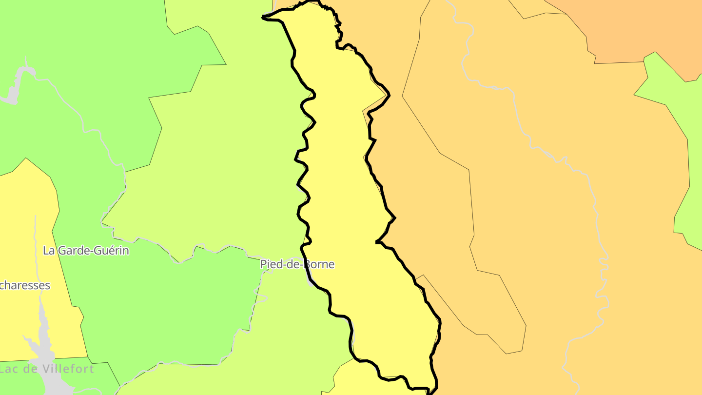 Carte des prix de l'immobilier Sainte-Marguerite-Lafigère
