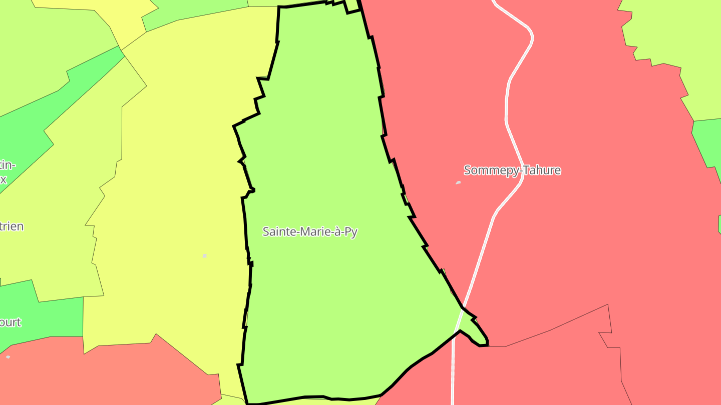 Carte des prix de l'immobilier Sainte-Marie-à-Py
