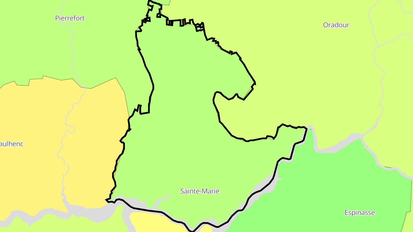 Carte des prix de l'immobilier Sainte-Marie
