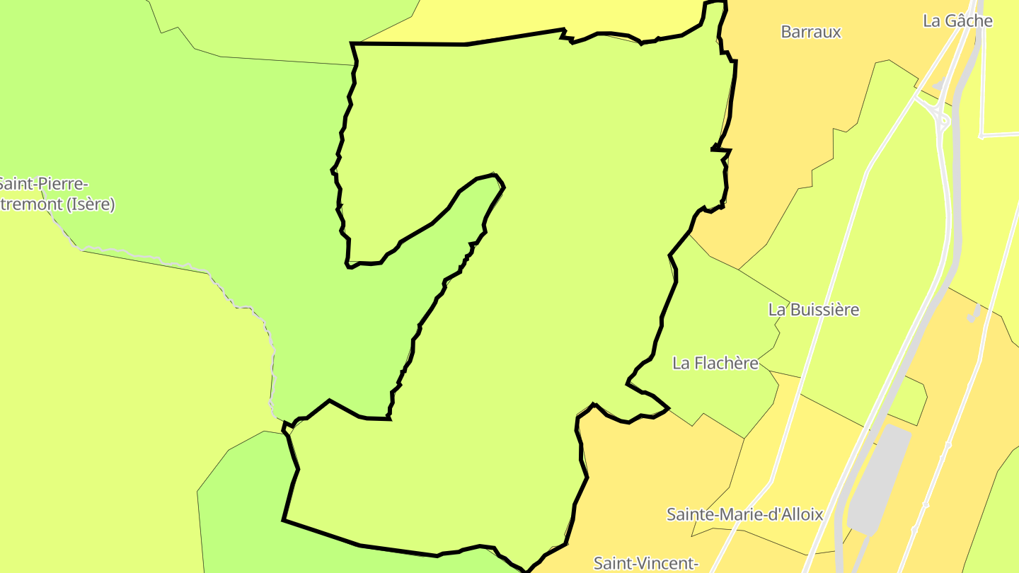 Carte des prix de l'immobilier Sainte-Marie-du-Mont