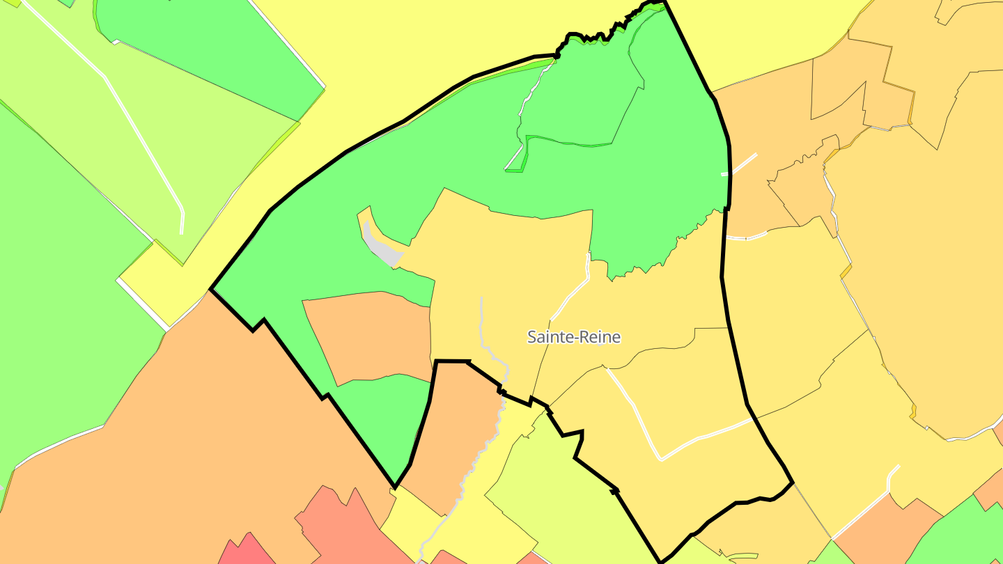 Carte des prix de l'immobilier Sainte-Reine